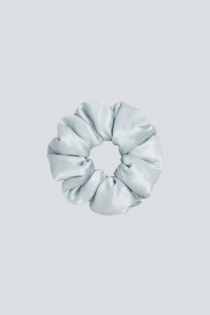 Blue Donuts Large Silk Scrunchie brings a cool, airy mood with a secure, comfortable wrap.