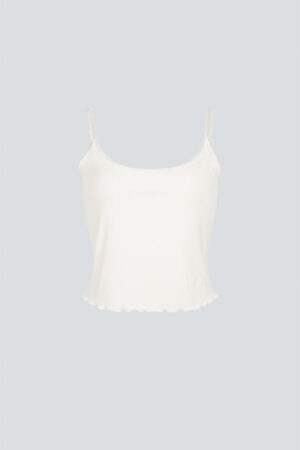 New Soft Women's Camisole Set white top with adjustable straps.
