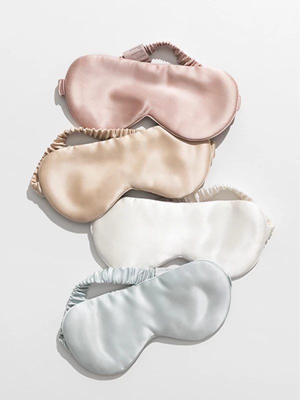 MANITO's luxury silk sleep masks available in various colors for a restful sleep.